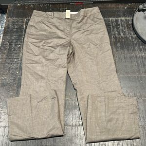 NWT Ann Taylor Signature Fit Heathered Brown Trousers